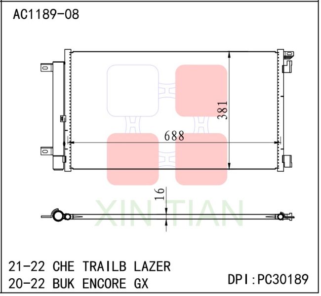 AC1189   21-22 CHE TRAILBLAZER 20-22 BUK ENCORE GX30189