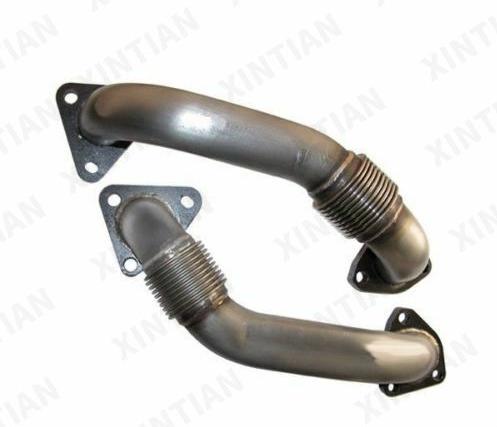 XTE-026 美系 通用 雪佛兰 GMC上管 排气歧管 Polished Up-Pipe For 2001-2004 GM 6.6L LB7 Duramax 97302261 97223167